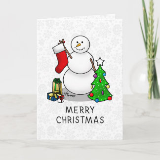Cartão Feliz Natal 2 Árvore de Neve