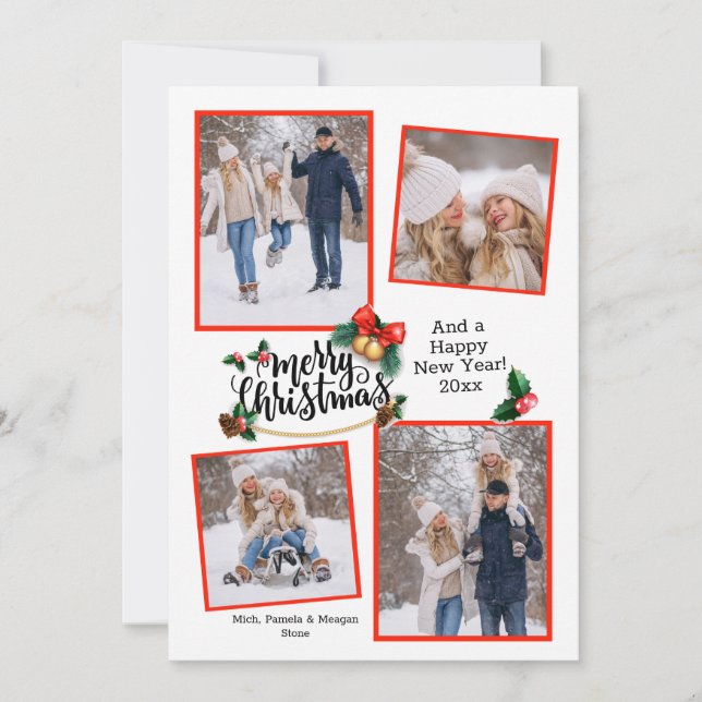 Cartão Feliz Natal 4 Férias (Frente)