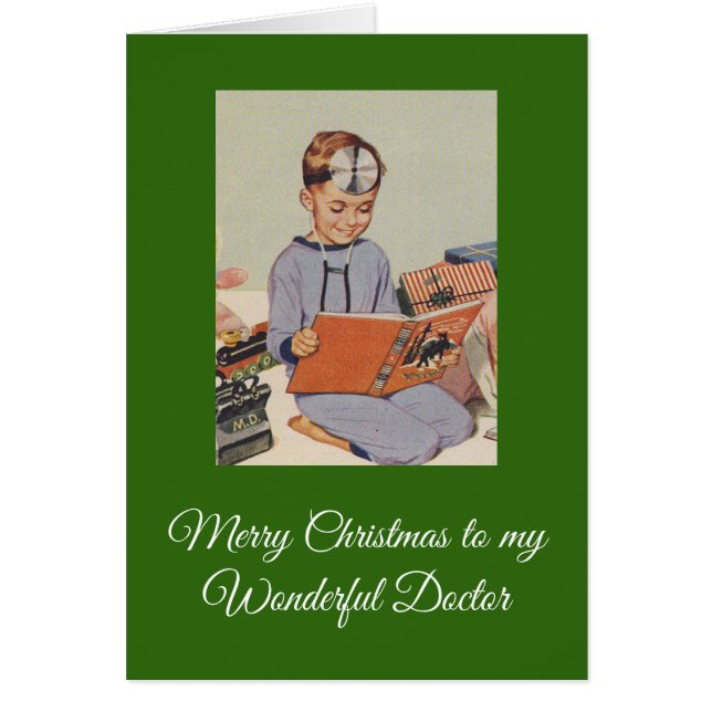 Cartão Feliz Natal a meu doutor maravilhoso (Frente)