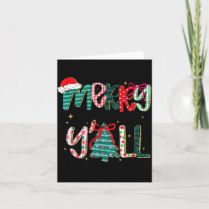 Cartão Feliz Natal a todos Rapariga da Árvore de Natal do