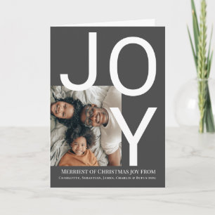 Cartão Feliz Natal Alegria Foto Personalizada