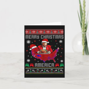 Cartão Feliz Natal América Donald Trump Cobertura Xmas