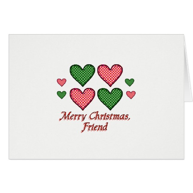 Cartão Feliz Natal, Amigo (Frente Horizontal)