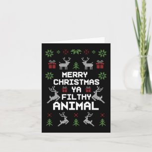 Cartão Feliz Natal Animal Sujo Ya