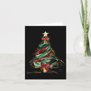 Cartão Feliz Natal Arco Xmas Tree Family Paja
