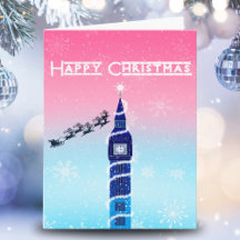 Feliz Natal Big Ben Com Papai Noel