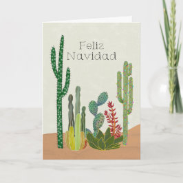Cartão Feliz Natal Cactos de Natal