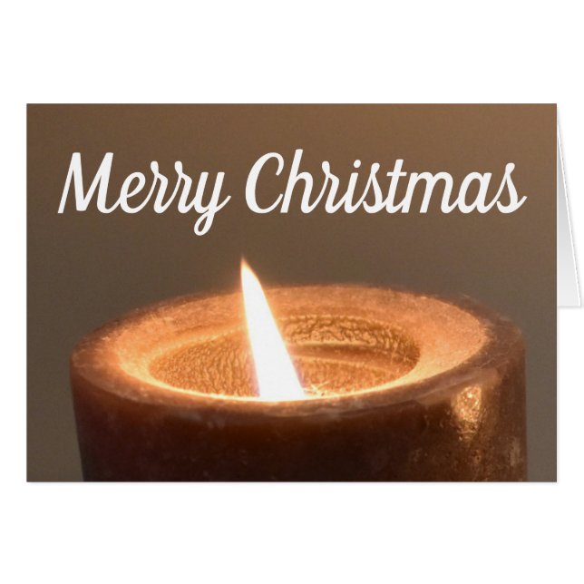 Cartão Feliz Natal, carta (Frente Horizontal)