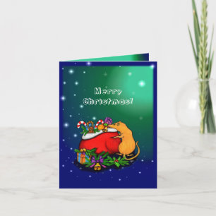 Cartão Feliz Natal com o Príncipe Rato