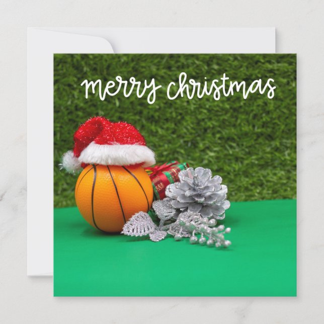 Cartão Feliz Natal com Papai Noel (Frente)