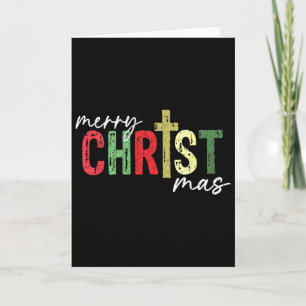 Cartão Feliz Natal Cristão Jesus Cruz Fé Religi