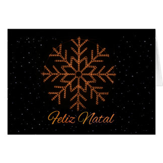 Cartão Feliz Natal Crystal Lights