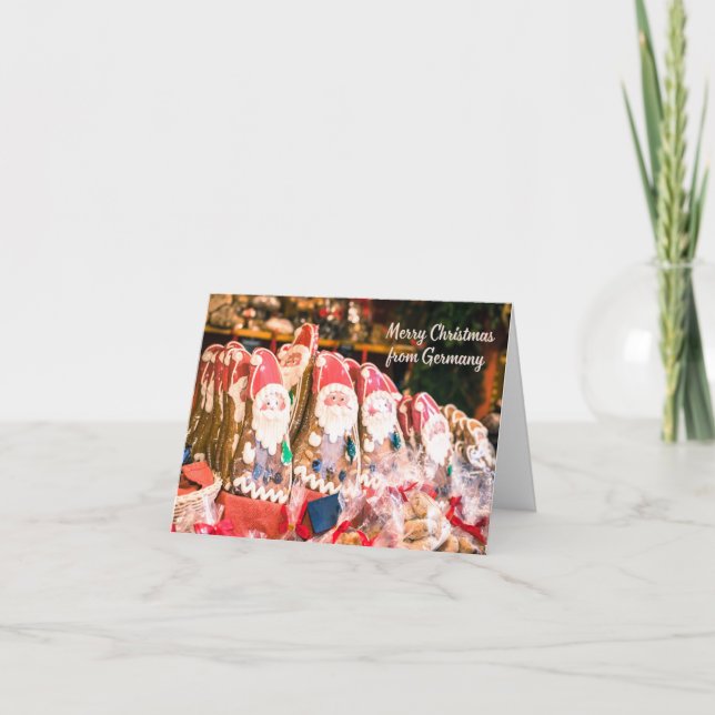 Cartão Feliz Natal da Alemanha - Cookies Alemães (Frente)