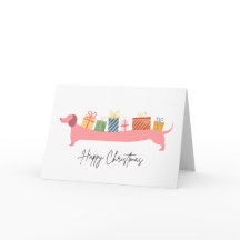Feliz Natal Dachshund Presentes de Natal de Cachor