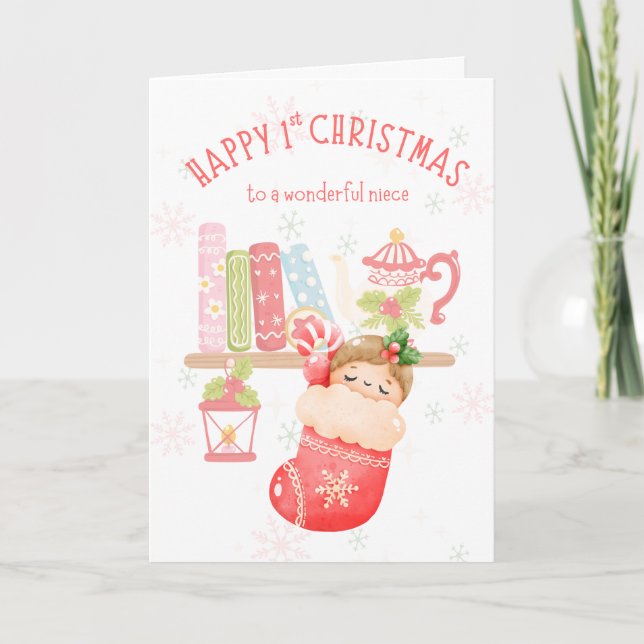 Cartão Feliz Natal de 1rua para a sobrinha (Frente)