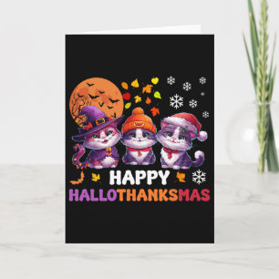 Cartão Feliz Natal de Ação de Graças de Halloween HalloOb