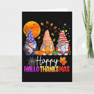 Cartão Feliz Natal de Ação de Graças de Halloween HalloOb