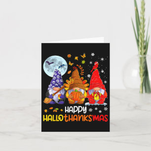 Cartão Feliz Natal de Ação de Graças de Halloween HalloOb