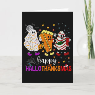 Cartão Feliz Natal de Ação de Graças de Halloween HalloOb
