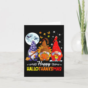 Cartão Feliz Natal de Ação de Graças de Halloween HalloOb