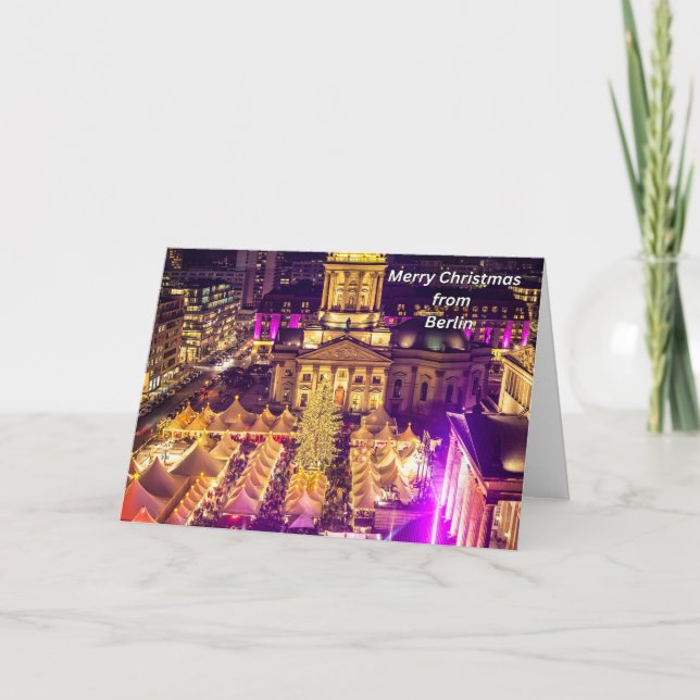 Cartão Feliz Natal de Berlim, Alemanha (Frente)