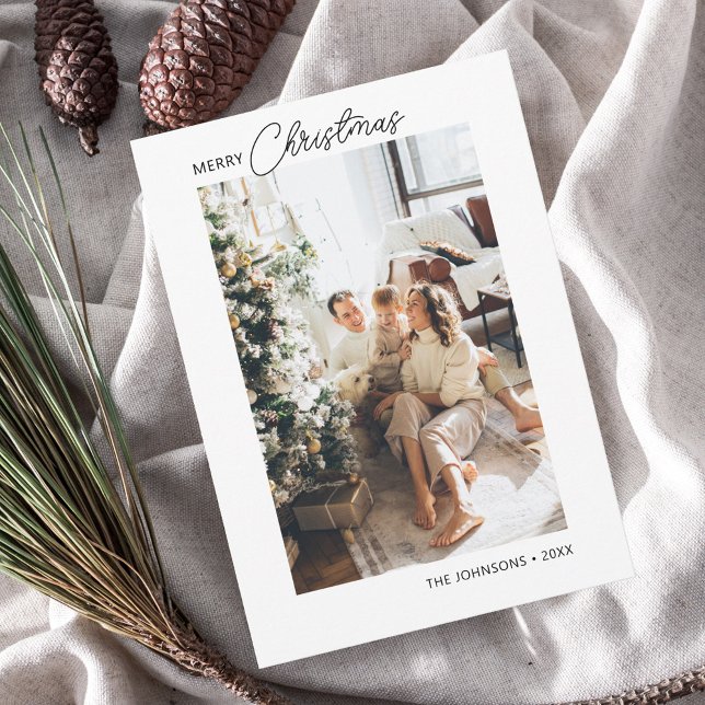 Cartão Feliz Natal de Férias Fotográficas (Criador carregado)