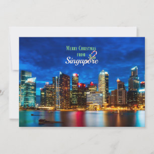 Cartão Feliz Natal de Singapura
