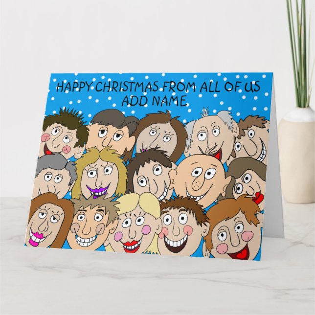 Cartão Feliz Natal de todos nós (Frente)