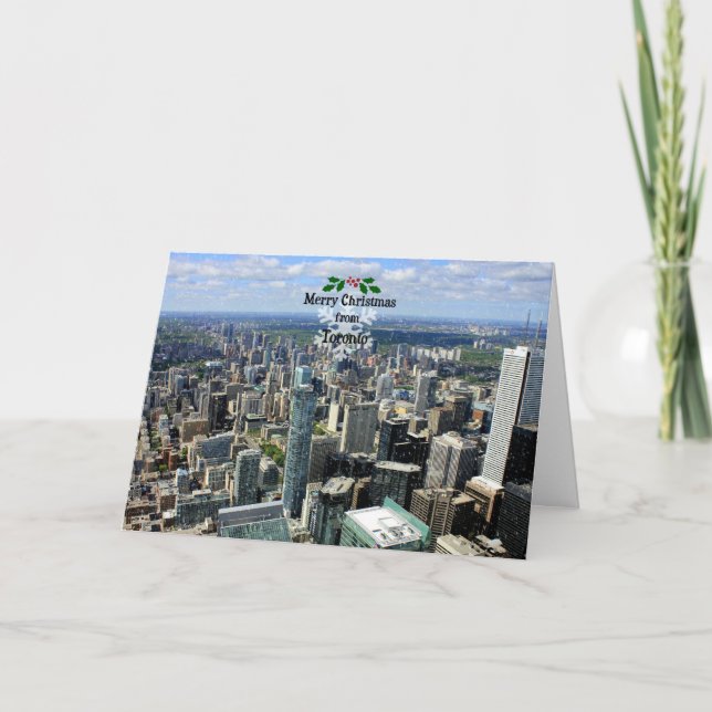 Cartão Feliz Natal de Toronto (Frente)