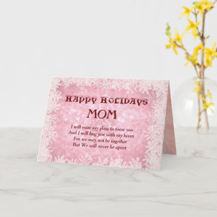 Cartão Feliz Natal Distância de Férias Mãe Natal