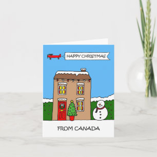 Cartão Feliz Natal do Canadá