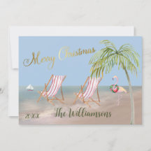 Feliz Natal Do Palm De Praia Flamingo