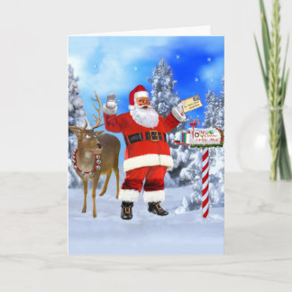 CARTÃO FELIZ NATAL DO PAPAI NOEL