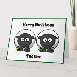 Cartão Feliz Natal Dois Olhos Para Você Cartoon