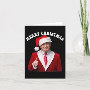 Cartão Feliz Natal Donald Trump Papais noeis Família Xmas