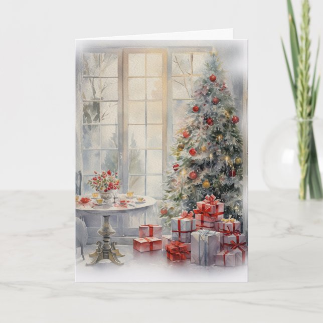 Cartão Feliz Natal dos seus Papais noeis Secretos (Frente)