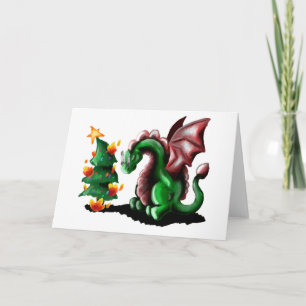 Cartão Feliz Natal Dragão