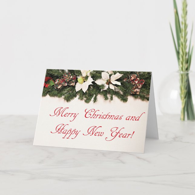 Cartão Feliz Natal e Feliz ano novo (Frente)