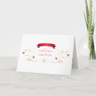 Cartão Feliz Natal e Feliz ano novo de 2025! XMAS