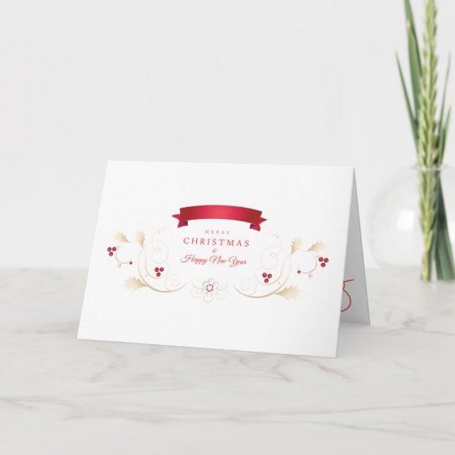 Cartão Feliz Natal e Feliz ano novo de 2026! XMAS (Frente)