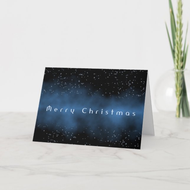 Cartão Feliz Natal elegante faíscas de Natal (Frente)