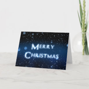 Cartão Feliz Natal elegante faíscas de Natal
