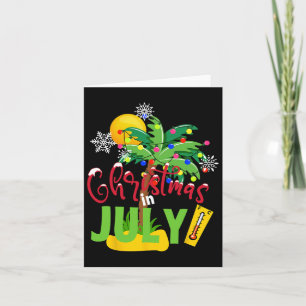Cartão Feliz Natal Em Julho, Férias De Praia Tee Summer