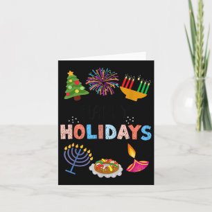 Cartão Feliz Natal Engraçado Diwali Kwanzaa Hanukkah Chri
