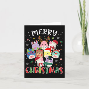 Cartão Feliz Natal Esquadrão Mallow Meninas Rapazes