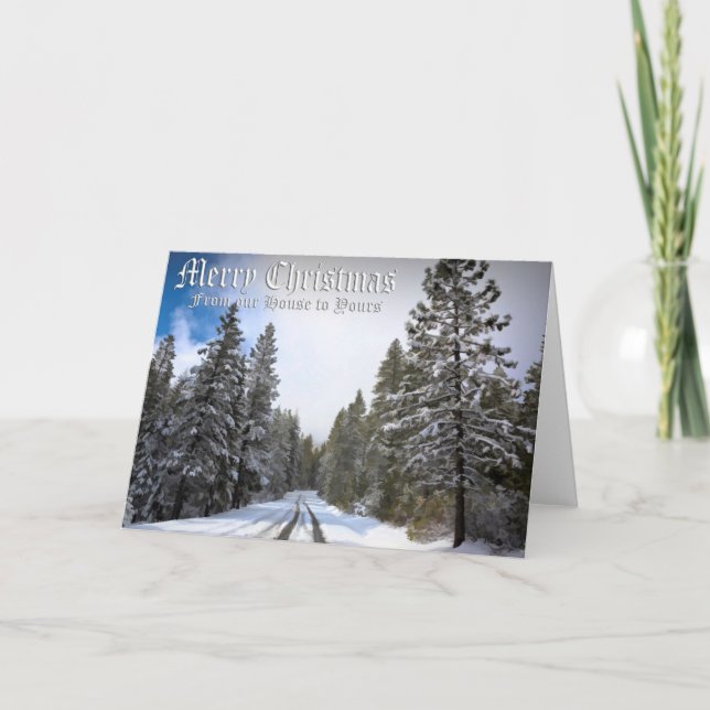 CARTÃO FELIZ NATAL - ESTRADA NEVADA (Frente)