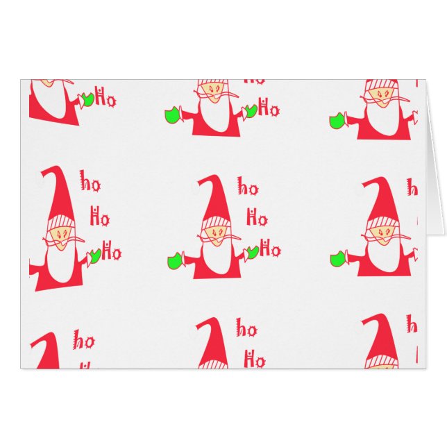 Cartão Feliz Natal Feliz Papais noeis Engraçados de Natal (Frente Horizontal)