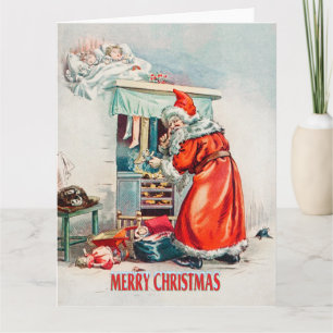 Cartão Feliz Natal - feriado de Papai Noel