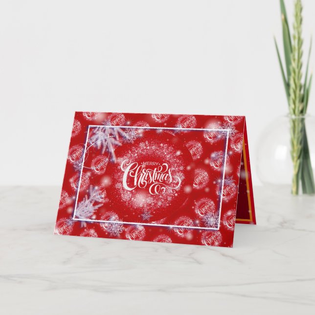 Cartão Feliz Natal Feriado Melhor Presente Popular (Frente)