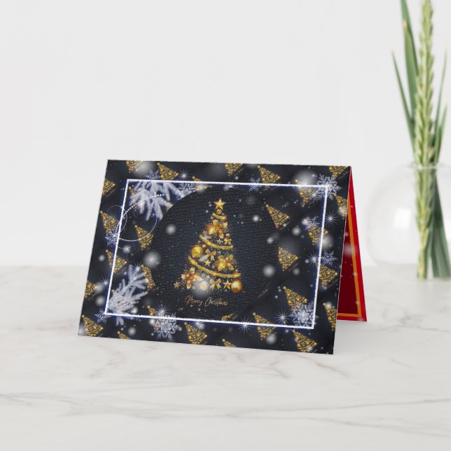 Cartão Feliz Natal Feriado Melhor Presente Popular (Frente)